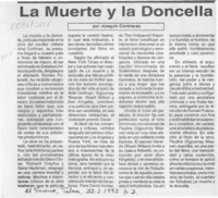 La muerte y la doncella  [artículo] Joaquín Contreras.