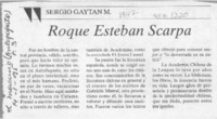 Roque Esteban Scarpa  [artículo] Sergio Gaytán M.