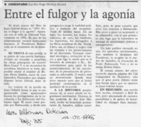 Entre el fulgor y la agonía  [artículo].