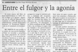 Entre el fulgor y la agonía  [artículo].