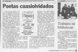 Poetas cuasiolvidados  [artículo].