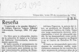 Reseña  [artículo] O. Z. S.