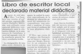 Libro de escritor local declarado material didáctico  [artículo].