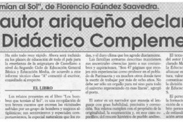 Libro de autor ariqueño declarado material didáctico complementario  [artículo].