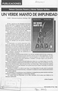 Un verde manto de impunidad  [artículo] Julieta Guajardo.