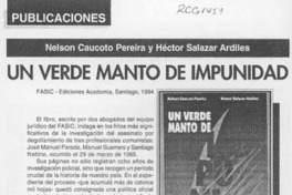 Un verde manto de impunidad  [artículo] Julieta Guajardo.