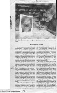 El sueño del barón  [artículo].