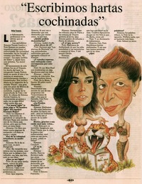 "Escribimos hartas cochinadas"