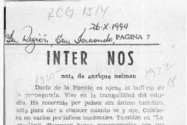 Inter nos  [artículo] Enrique Neiman.