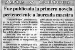 Fue publicada la primera novela perteneciente a laureada maestra  [artículo].