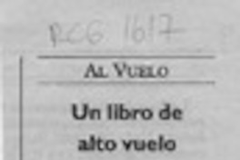 Un Libro de alto vuelo  [artículo].