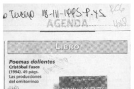 Poemas dolientes  [artículo] Andrés Gómez.