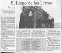 El juego de las letras  [artículo].