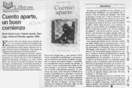 Cuento aparte, un buen comienzo  [artículo] Alejandra Ochoa.