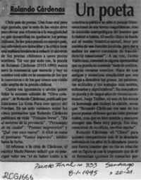 Un poeta singular  [artículo] Ramón Díaz Eterovic.