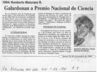 Galardonan a Premio Nacional de Ciencia  [artículo].