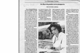 Un libro de poesía como pasaporte  [artículo] Victoria Uranga.