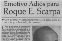 Emotivo adiós para Roque E. Scarpa