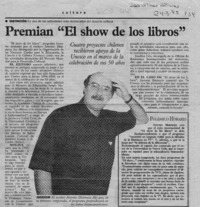 Premian "El show de los libros"  [artículo].