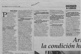 Arteche y la condición humana