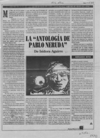 La "Antología de Pablo Neruda"  [artículo] Bernardo Reyes.