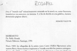 Maremoto  [artículo] Ignacio Valente.