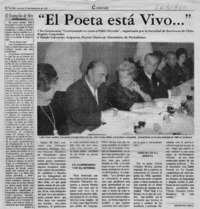 "El poeta está vivo -- "  [artículo] Katherine López.