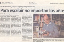 Para escribir no importan los años