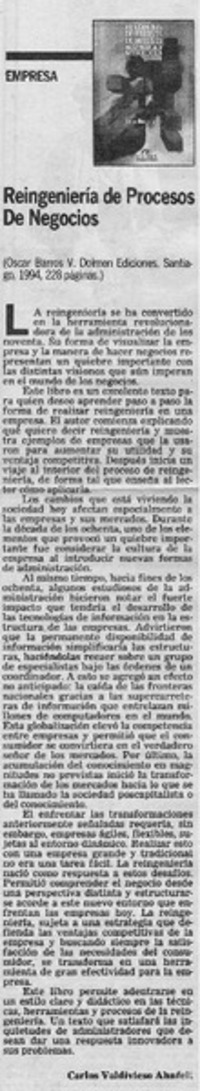 Reingeniería de procesos de negocios