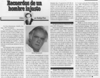 Recuerdos de un hombre injusto