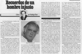 Recuerdos de un hombre injusto