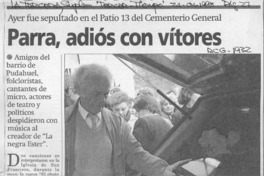 Parra, adiós con vítores  [artículo].