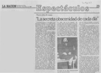 "La Secreta obscenidad de cada día"