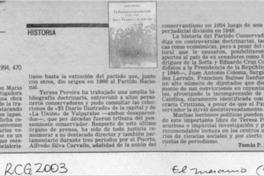 El Partido Conservador 1930-1965  [artículo] Tomás P. Mac Hale.