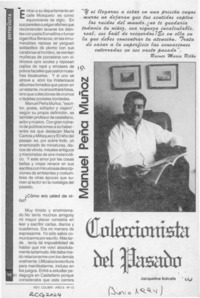 Coleccionista del pasado  [artículo] Jacqueline Balcells.