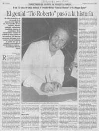 El genial "Tío Roberto" pasó a la historia