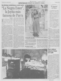 "La Negra Ester", la joyita más famosa de Parra