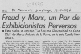 Freud y Marx, un par de exhibicionistas perversos