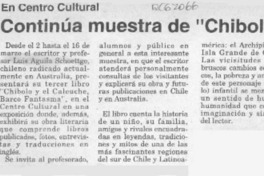 Continúa muestra de "Chibolo"  [artículo].