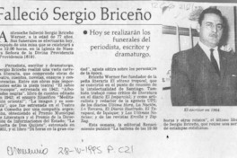 Falleció Sergio Briceño  [artículo].