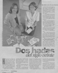 Dos hadas del siglo veinte  [artículo] Paola Sotomayor S.