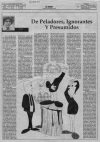 De peleadores, ignorantes y presumidos  [artículo] F. V. D.