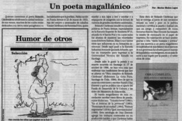 Un poeta magallánico  [artículo] Marino Muñoz Lagos.