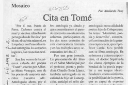 Cita en Tomé  [artículo] Abelardo Troy.