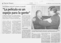 "La Película es un espejo para la gente"  [artículo].