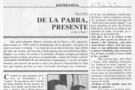 De la Parra, presente : [entrevista]