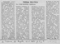 Poesía política