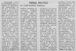 Poesía política