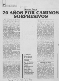 70 años por caminos sorpresivos