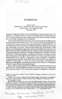 "Sermones y prédicas del Cristo de Elqui"